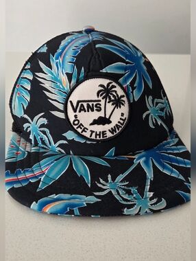 Vans Tropical Palm Snapback Hat - Blue/Black